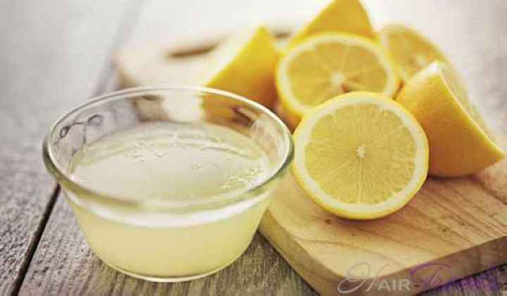 Домашнее средство для блеска волос лимонным соком