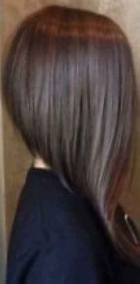 Красивая стрижка боб на длинные волосы