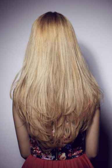 Многослойная стрижка для длинных волос