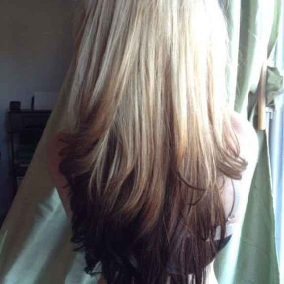 шатуш балаяж - для длинных волос