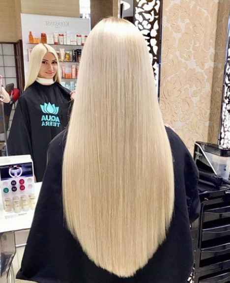 V-образный вырез для длинных волос
