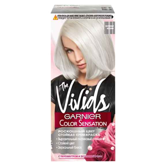 Краска для волос Garnier Color Sensation The Vivids tone Platinum metallic