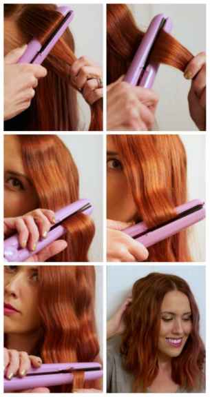 Как завить волосы утюжком